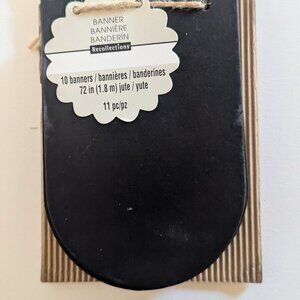 NWT Chalkboard Banner Jute Farmhouse Primitive Rustic Autumn Home Decor Ashland